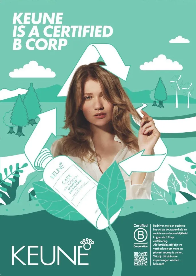 Keune heeft het B Corp certificaat!